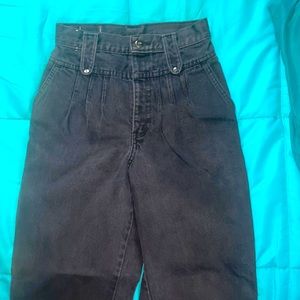 VINTAGE (13”x39”)High waisted black jeans